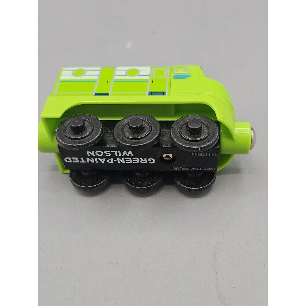 Chuggington Wooden Railway Green Painted Wilson Train Wood Engine